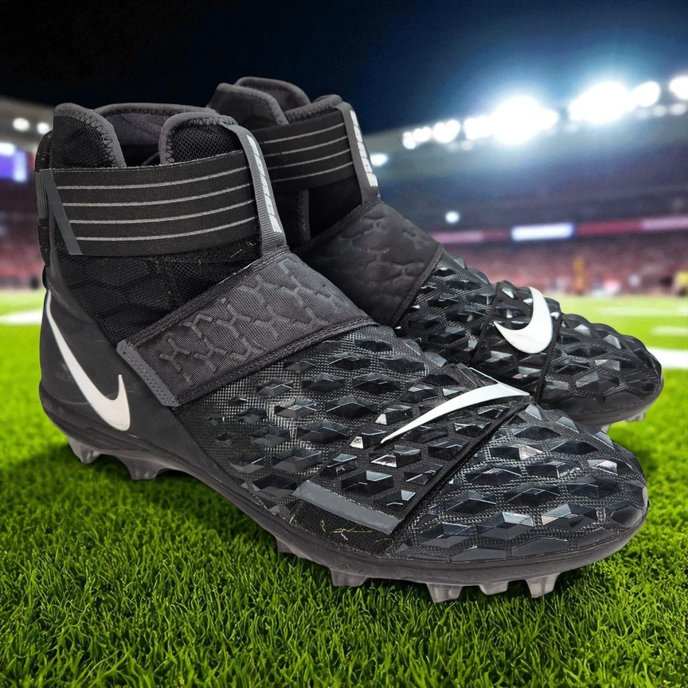 Nike Force Savage Elite 2 Football Cleats - Black - Men's Size 16 - AH3999-001